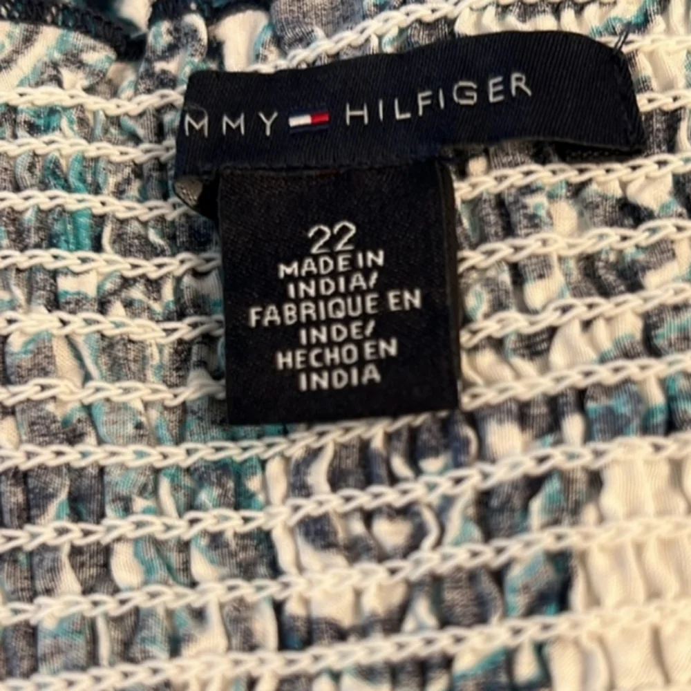 Tommy Hilfiger Dillards Y2K Paisley Smocked Tiered A Line Dress Size 22